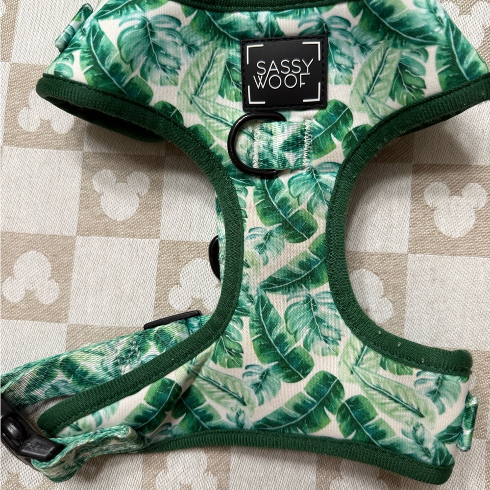 Sassy Woof Green Leaf Dog Harness